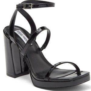Steve Madden Black Sarina Platform Pump